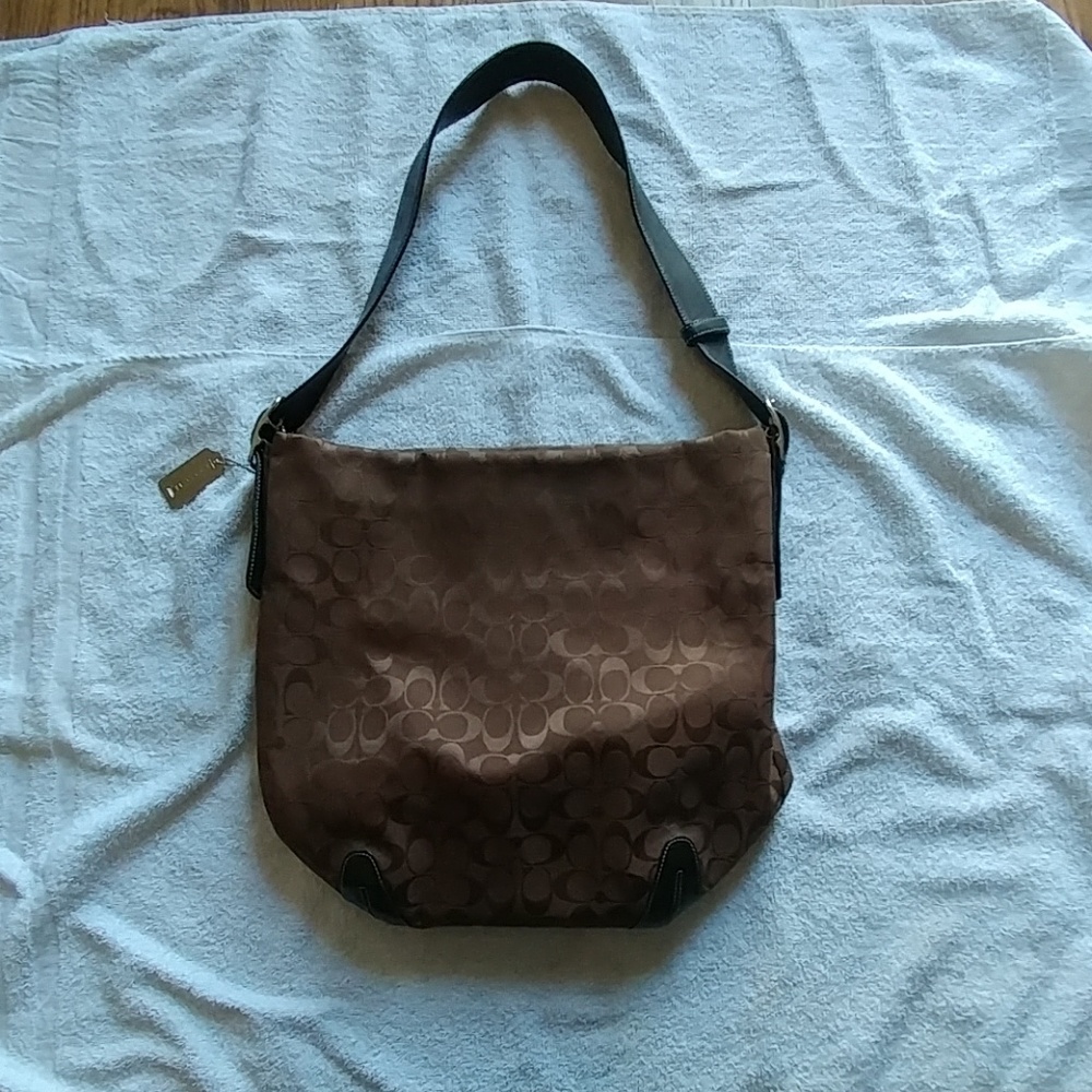 Large coach bucket bag